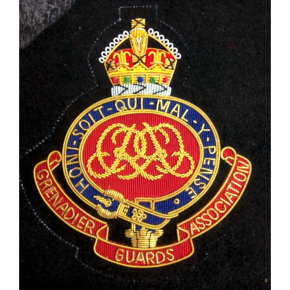 Hand Embroidered Cap Badge